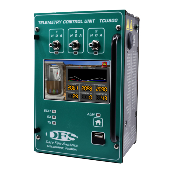 User Manuals: Data Flow Systems TCU800 Pump Controller
