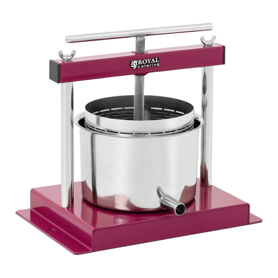 Royal Catering RCWP-3L User Manual