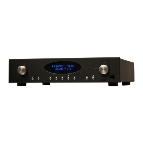 Rogue Audio RP-7 Owner's Manual