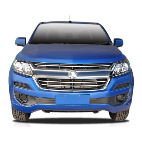 HOLDEN MY19 RG Colorado & Trailblazer 2018 Manuals