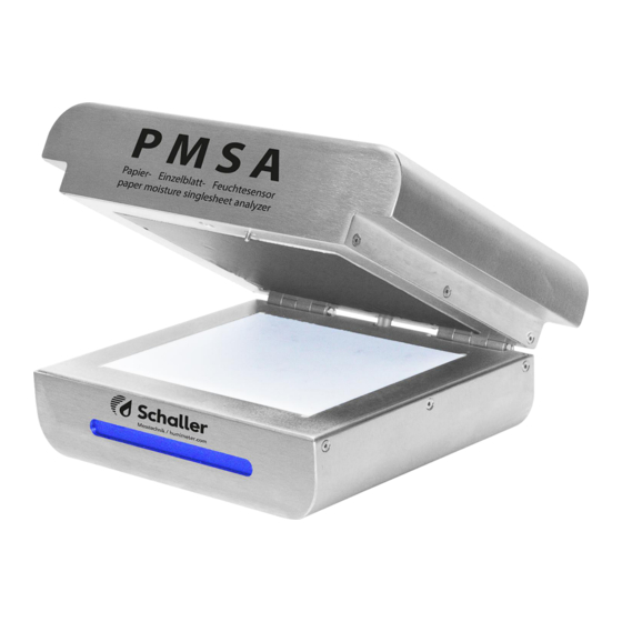 Schaller Messtechnik humimeter.com PMSA Manuals