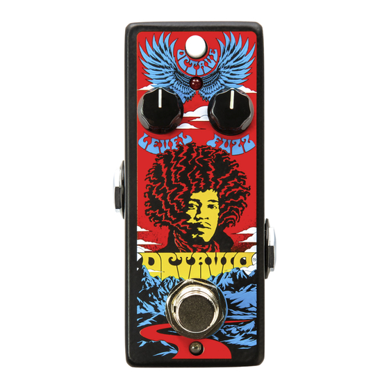 Dunlop Hendrix 68 Shrine Octavio Fuzz Series Quick Start Manual
