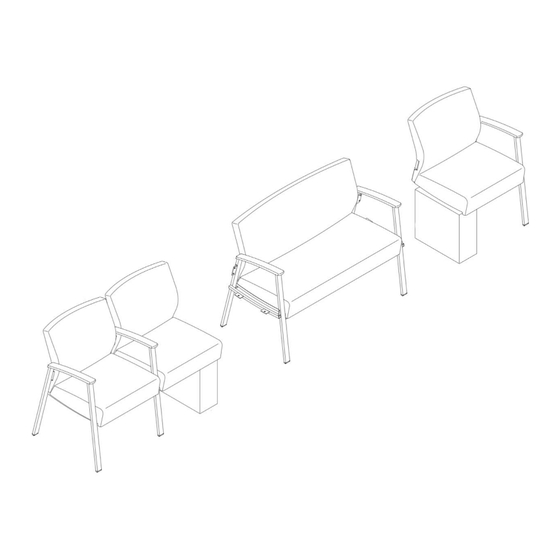 KI Soltice Metal Multiple Seating Assembly Instructions Manual
