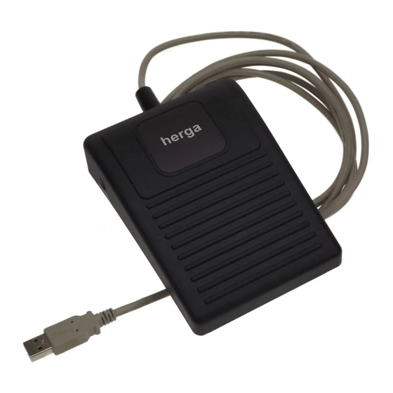 Herga Technology 6210-0084 USB Footswitch Installation Instructions