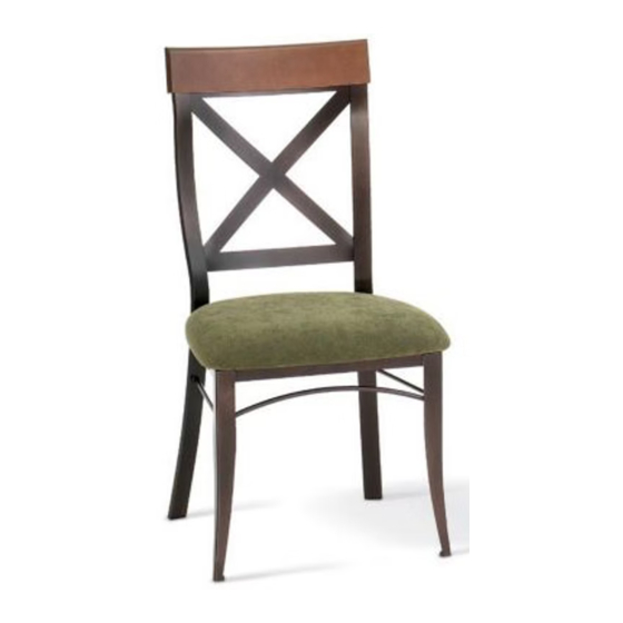 Amisco Kyle Dining Chair with Distressed Wood Seat/Back 35214 Manual