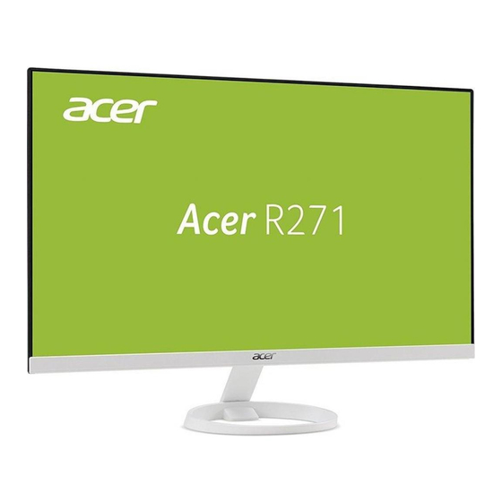 Acer R271 Lifecycle Extension Manual