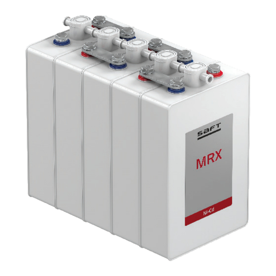 Saft MRX Installation And Operating Instructions