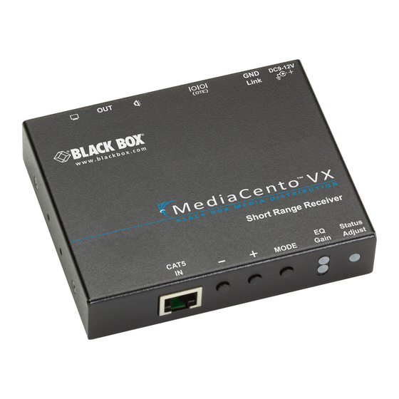 Black Box AVX-VGA-TP-TX VGA Transmitter Manuals