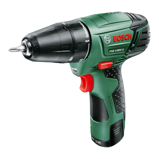 Bosch PSR 1080 LI Original Instructions Manual