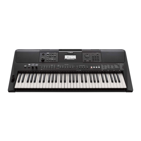 Yamaha PSR-EW410 Owner's Manual