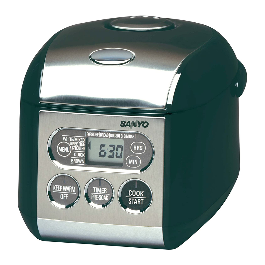 Sanyo ECJ-S35K - 3-1 Micro-Computerized Rice Cooker Warmer Manuals