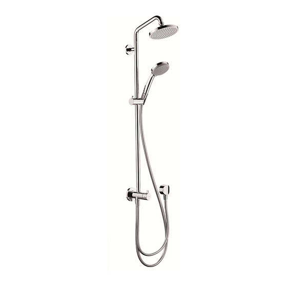 Hans Grohe Showerpipe Croma 100 Reno 27139000 Instructions For Use/Assembly Instructions