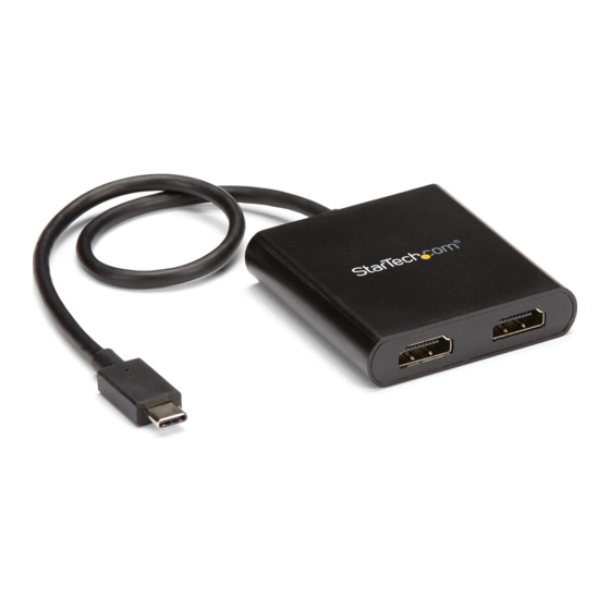 StarTech.com MSTCDP122HD Quick Start Manual