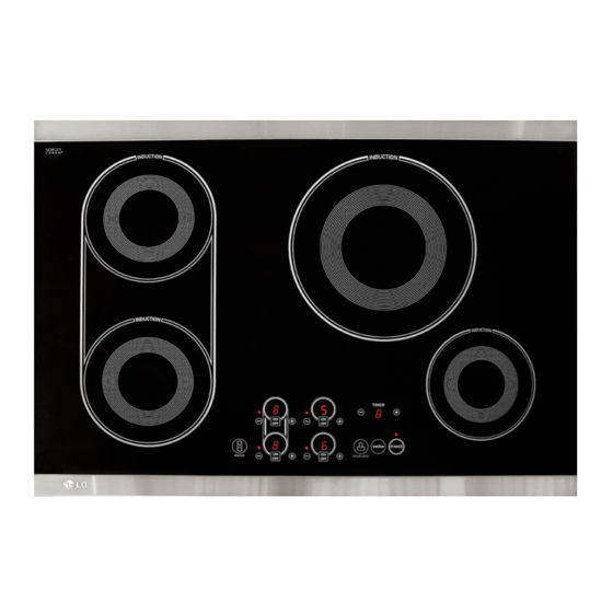 LG LCE30845 - 30in Induction Cooktop Manual De Usuario