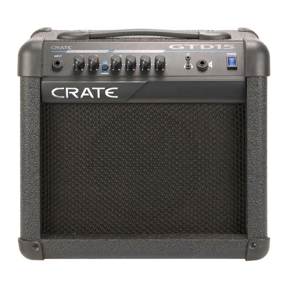 Crate GTD15 Owner's Manual
