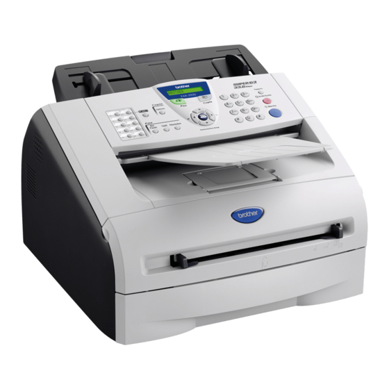 Brother Intelli FAX-2920 Manuals