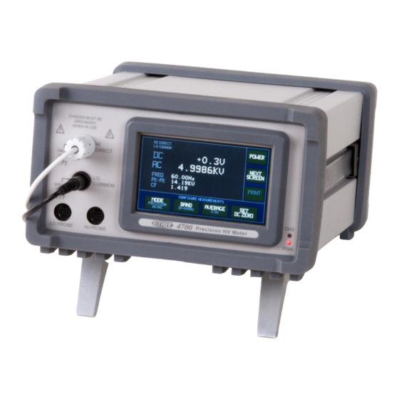 Vitrek 4700 Operating And Maintenance Manual