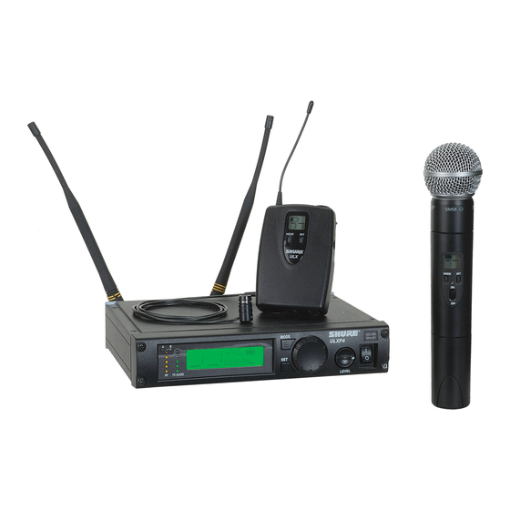 Shure ULX Manual