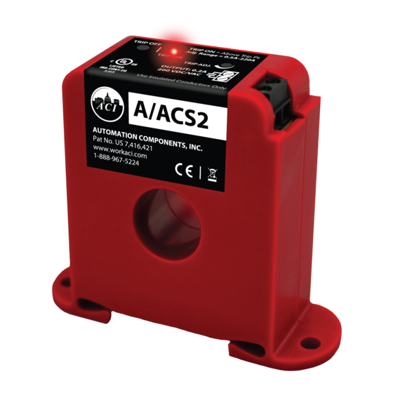 aci A/ACS2 Installation & Operation Instructions
