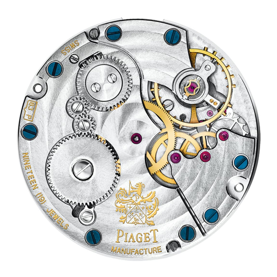 Piaget 830P Manual