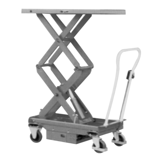 Vestil CART-1000D-DC Instruction Manual