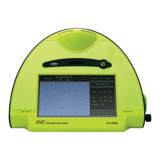 NanoEnTek EVE Quick Manual
