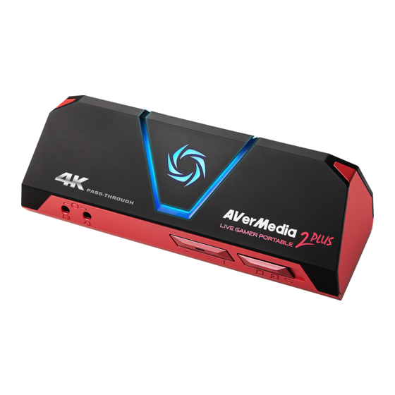 Avermedia Live Gamer Portable 2 PLUS Troubleshooting Manual