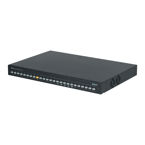 Bosch Divar DVR16F2302 Specifications