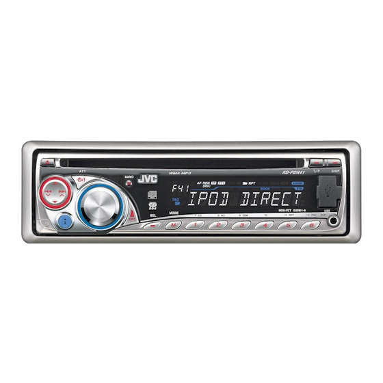 JVC KD-PDR41 Instructions Manual