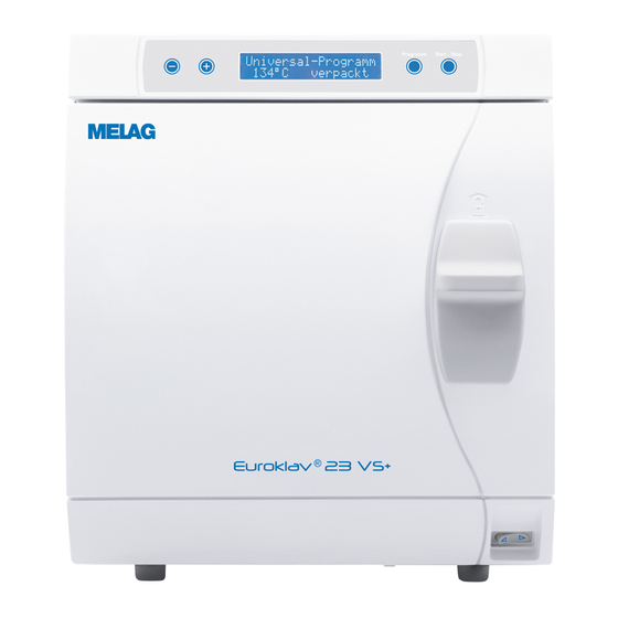 MELAG EuroKlav 23 VS Plus User Manual