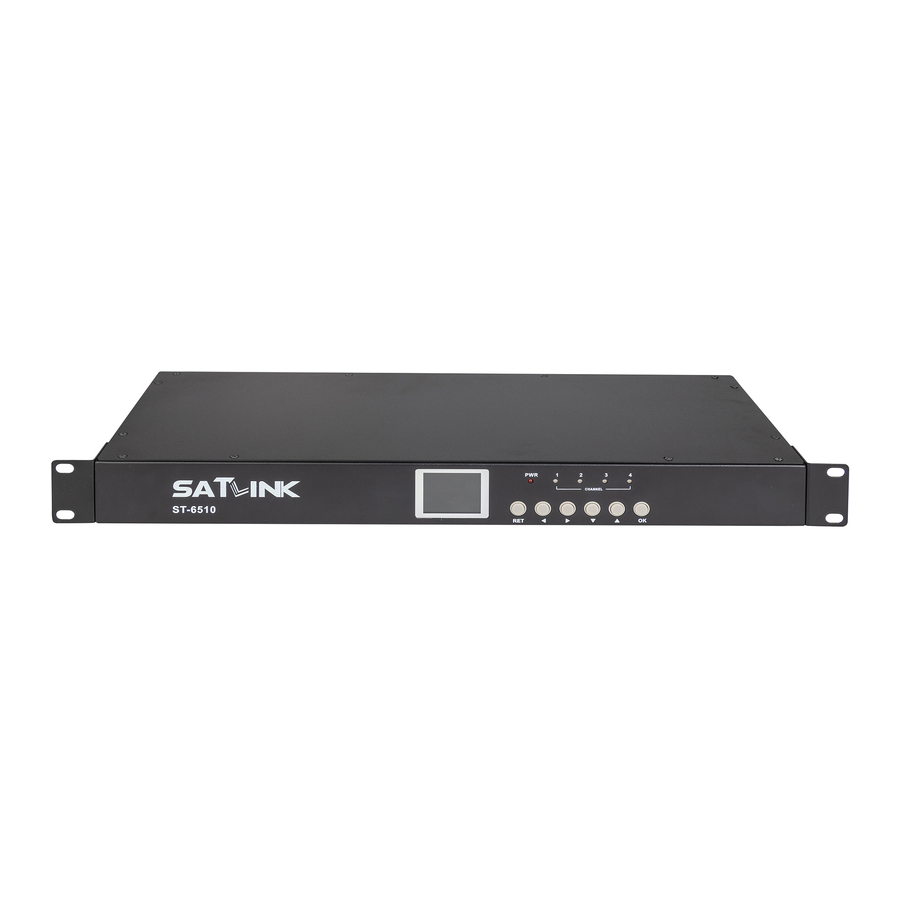 Satlink ST-6510 DVB-T Modulator Manuals