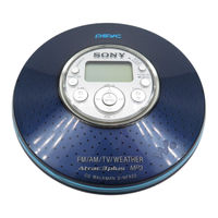 Sony D-NF420PSBLUE - PSYC MP3/ATRAC CD Walkman Operating Instructions Manual