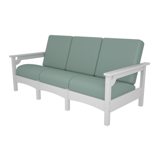Polywood Club Sofa CLC71 Assembly Instructions Manual