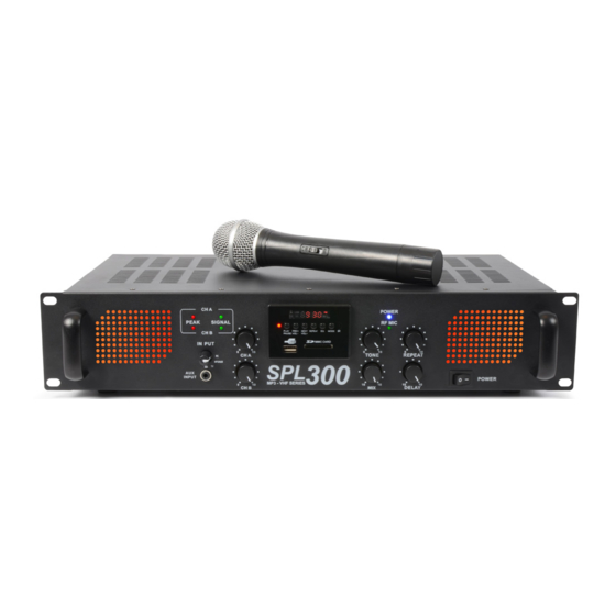 Tronios SPL 300VHF Stereo Power Amplifier Manuals