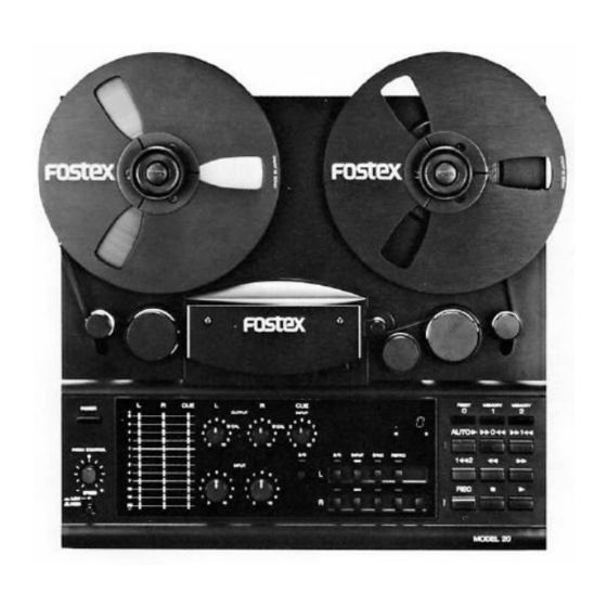 Fostex M20 Owner's Manual