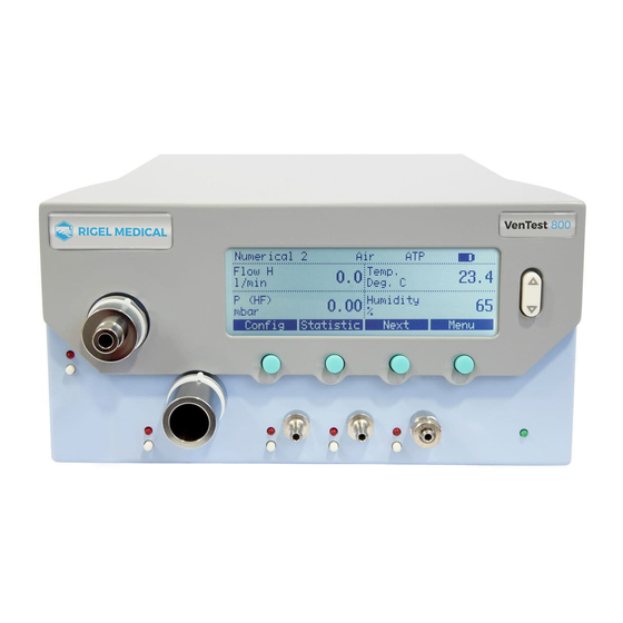 Rigel Medical VenTest 800 User Manual