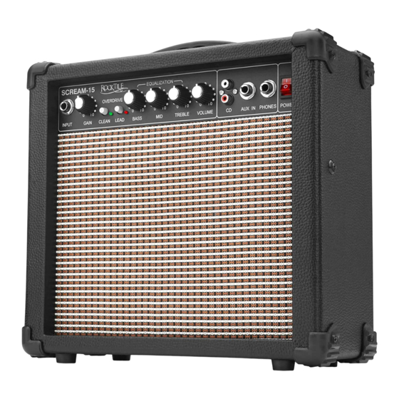 Rocktile Scream15 Manual