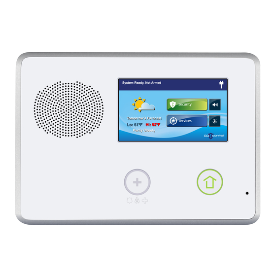 2gig Technologies Go!Control Panel User Manual