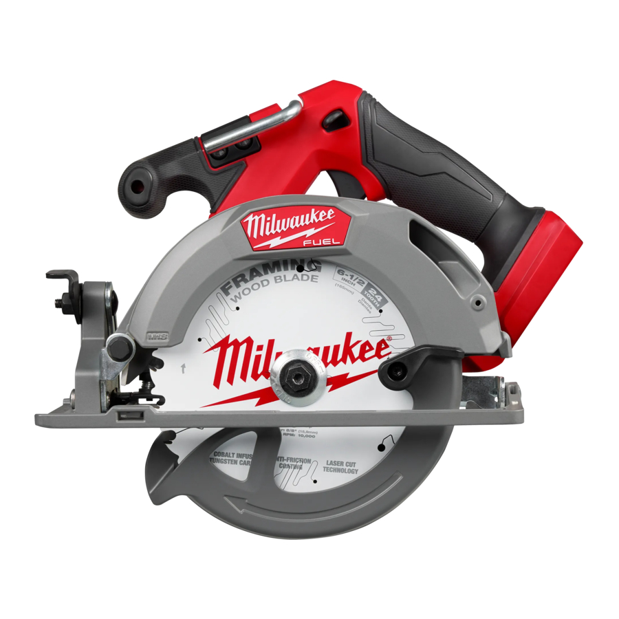 Milwaukee M18 FUEL 2833-20 - 6-1/2" CIRCULAR SAW Manual