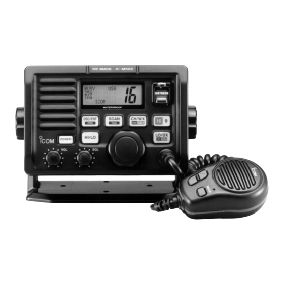 Icom IC-M502 Service Manual