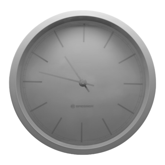 Bresser 8020312 RC Wall Clock Manuals