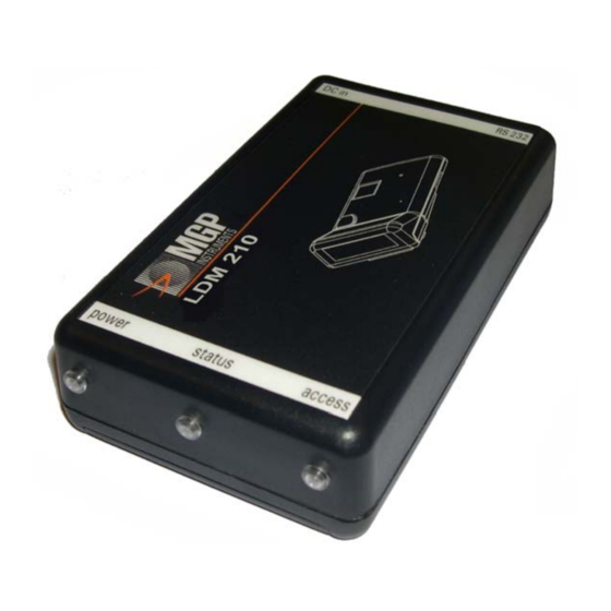 MGP Instruments DOSISYS LDM 210 User Manual
