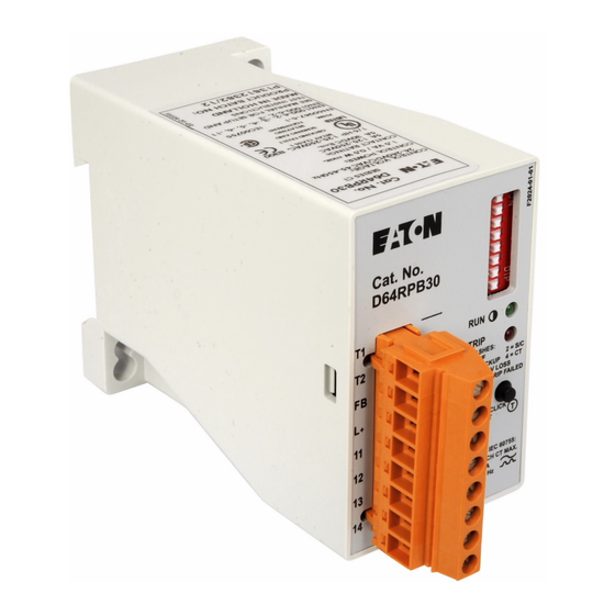 Eaton Cutler-Hammer D64RPB30 Series Instructions Manual