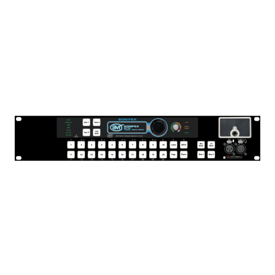 Sonifex AVN-TB20AR Handbook