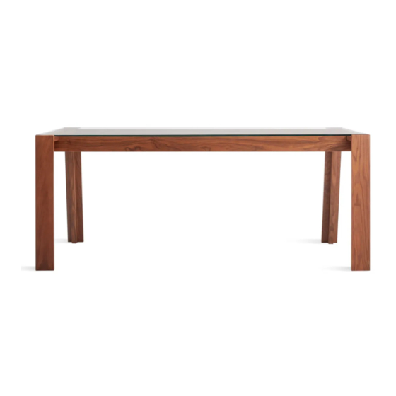 BluDot Lake 72" Dining Table Assembly Notes