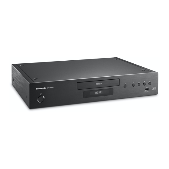 Panasonic DP-UB9000 Basic Owner's Manual