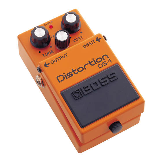 Boss DS-1 Distortion Instructions Manual