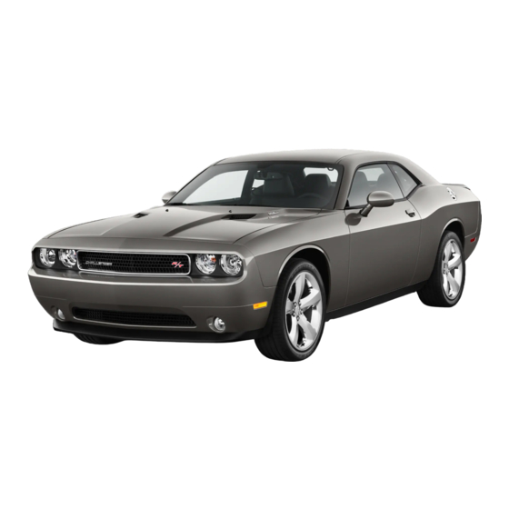 Dodge Challenger 2012 Owner's Manual