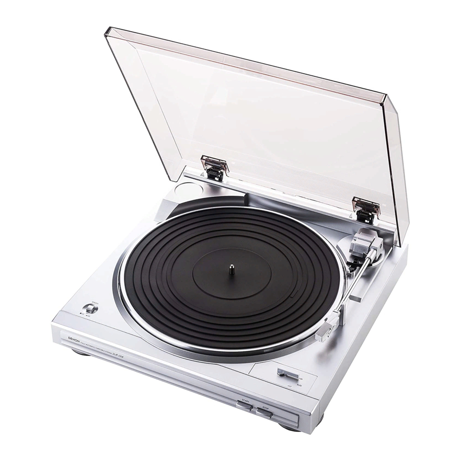 Denon DP-29F Operating Instructions Manual