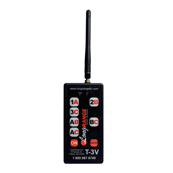 Long range T-3 Instruction Manual